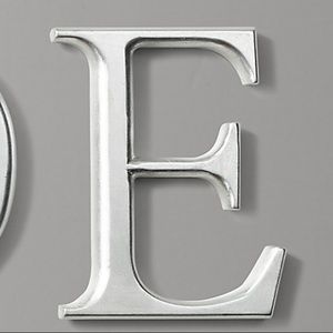 RH Baby&Child Antiqued Pewter Wood Letter